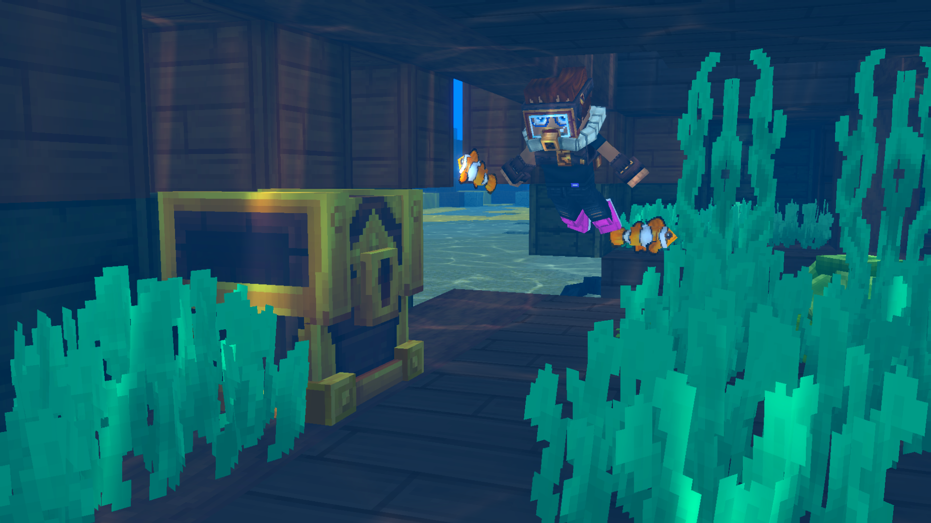 Hytale – Erkundung eines versunkenen Schiffswracks unter Wasser