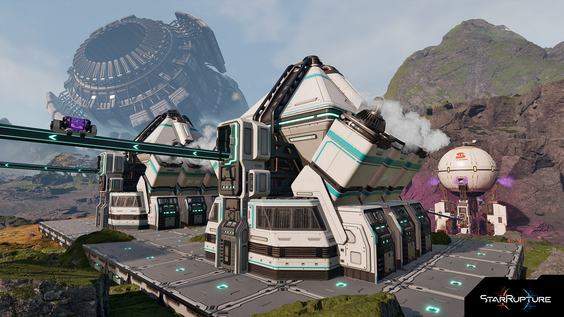 Komplexe Industrie-Anlage in StarRupture