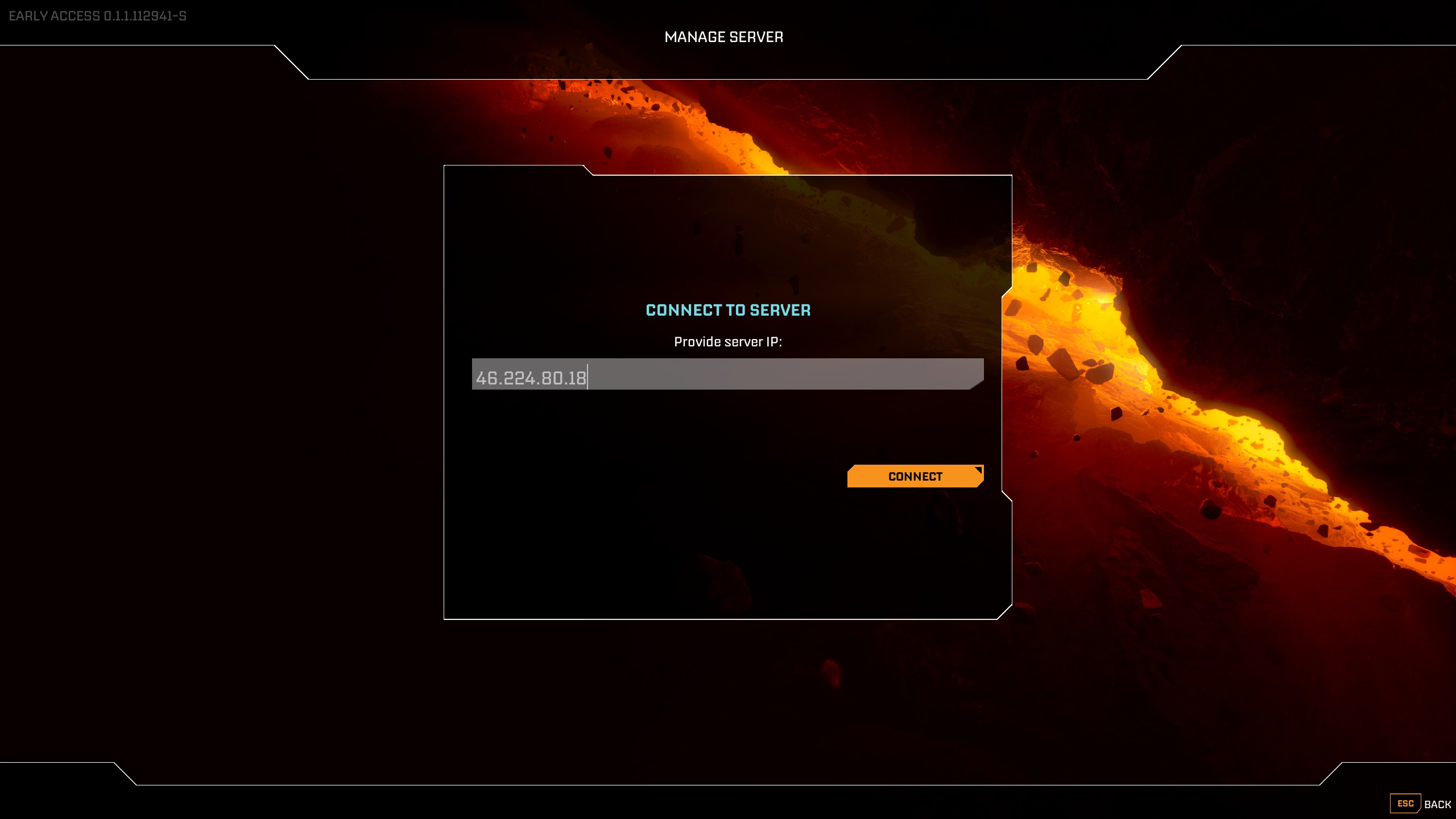 StarRupture IP-Eingabe Dialog