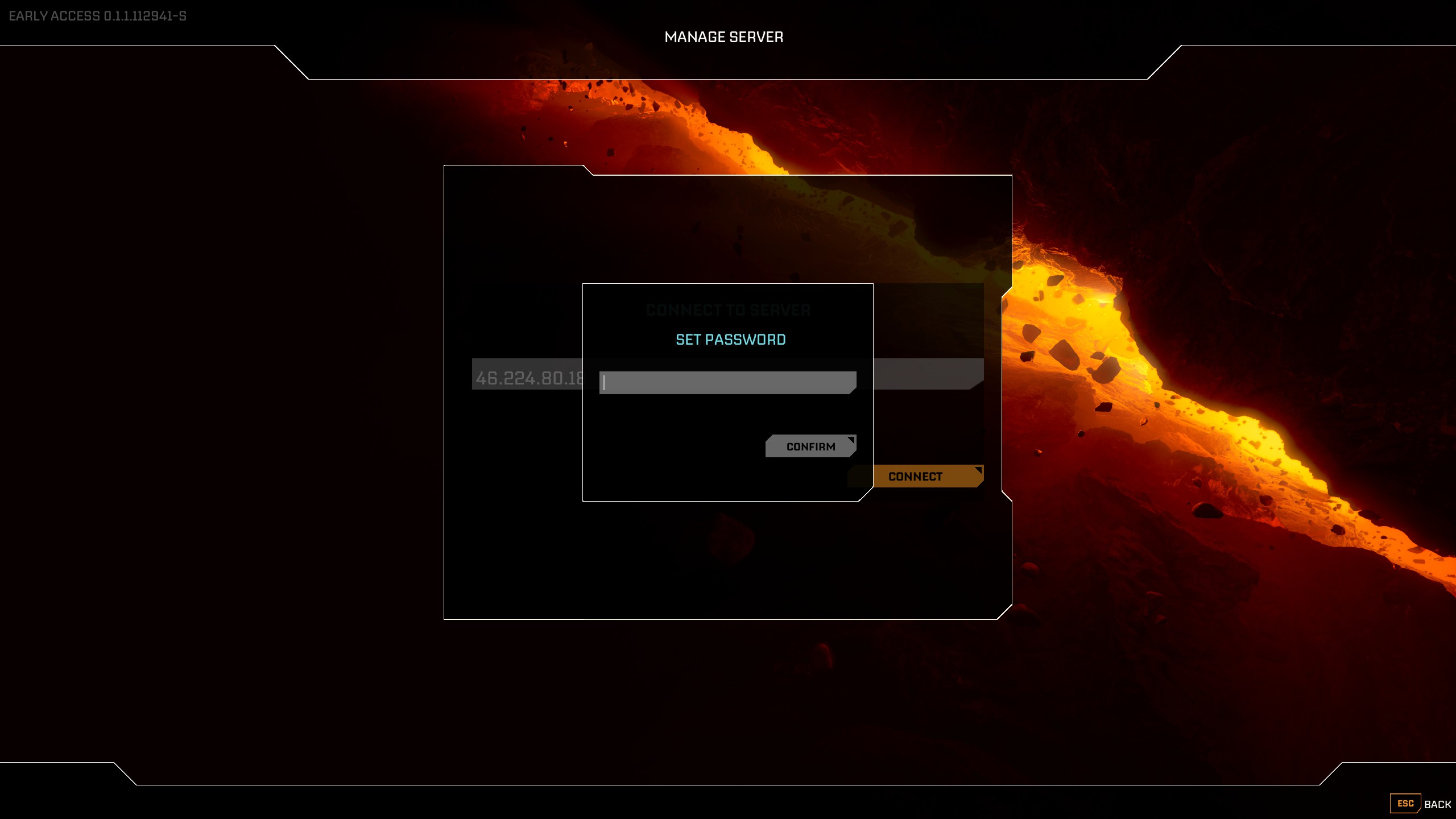 StarRupture Passwort-Eingabe