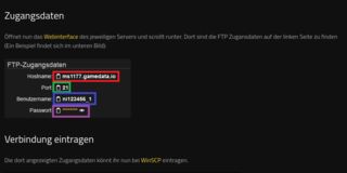 Screenshot: Nitrado – 'Keine Verschlüsselung' soll ausgewählt werden